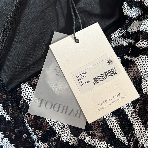 Bardot SEQUIN ZEBRA DRESS IN ZEBRA - Picture 5 of 5